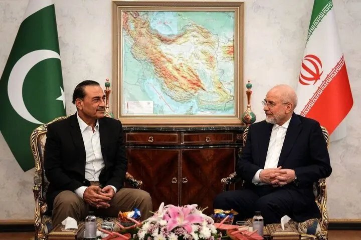 دیدار فرمانده ارتش پاکستان با رئیس مجلس ایران؛ تاکید بر اجرای تفاهم‌نامه اسلام‌آباد