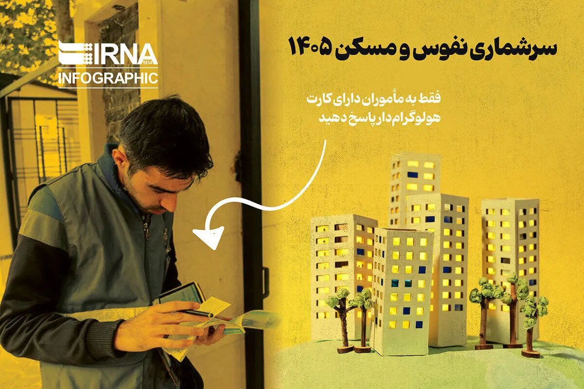آغاز سرشماری عمومی نفوس و مسکن به روش ثبتیمبنا از اول آبان